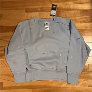 Adidas Sky Blue Crewneck Sweatshirt